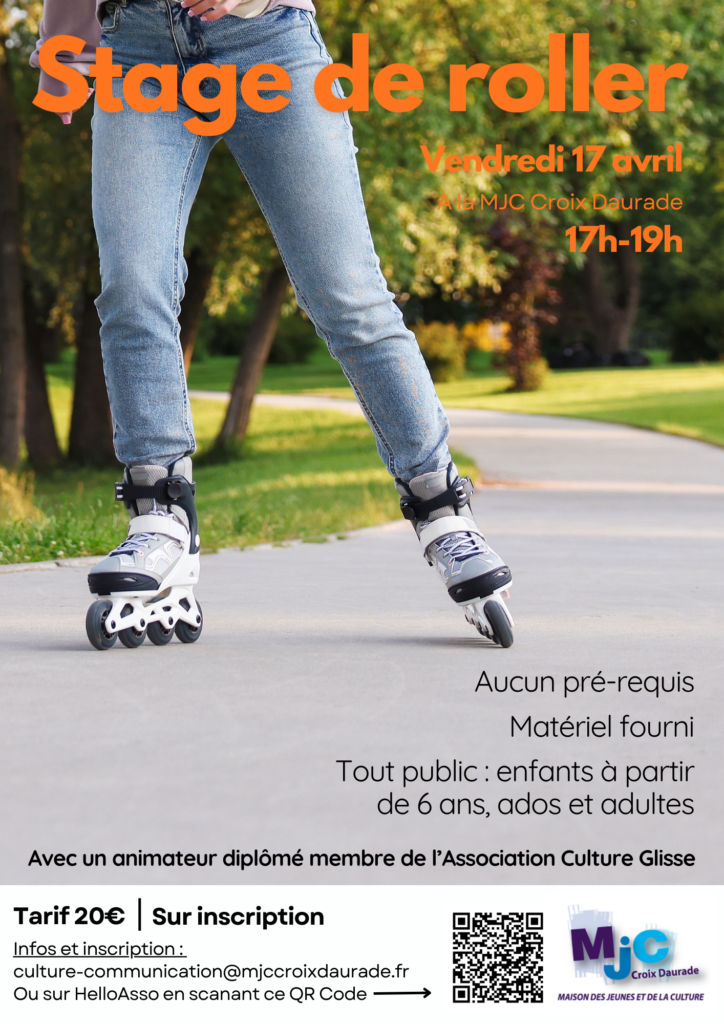 Affiche stage de roller