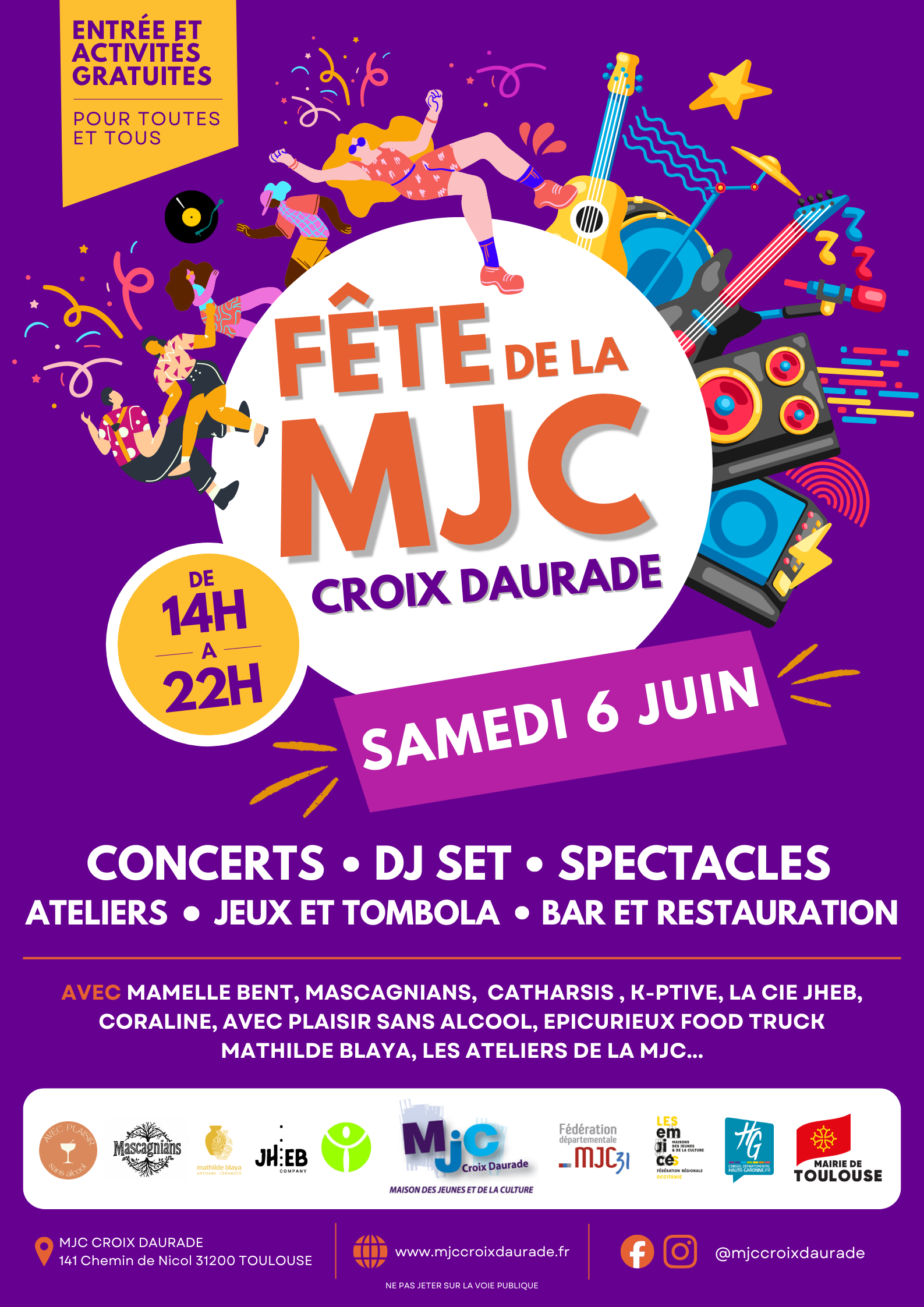 Affiche fête de la MJC
