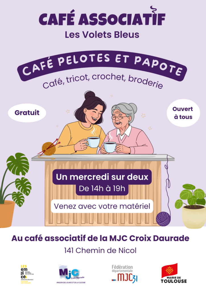 Affiche café pelotes et papote